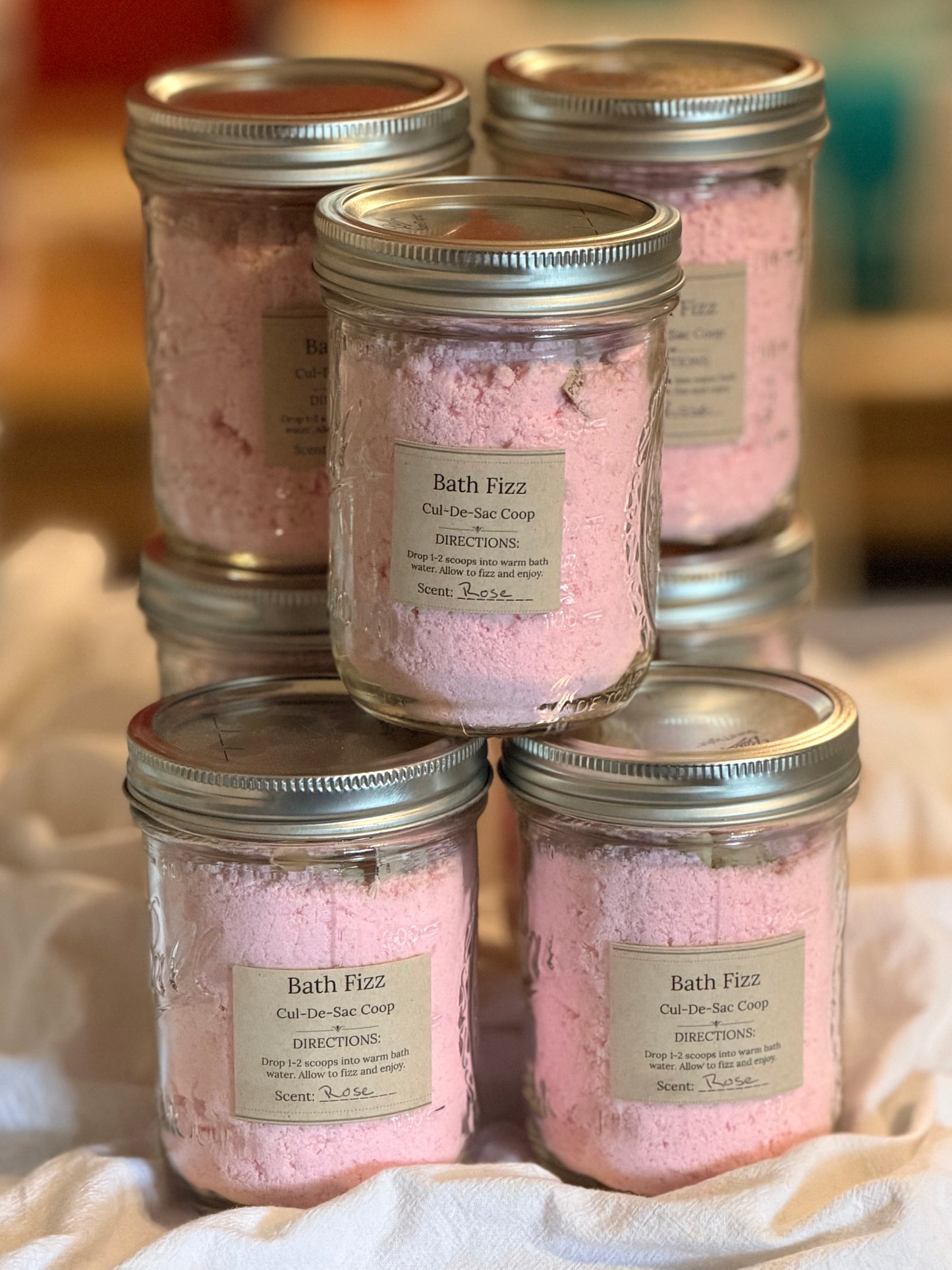 Rose Scented Bath Fizz